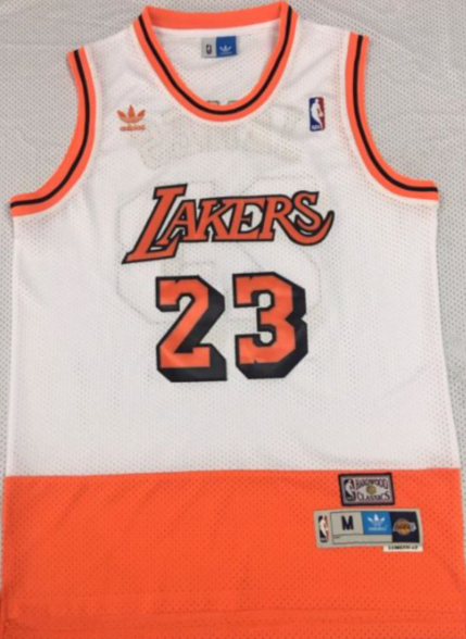 Men Los Angeles Lakers #23 James orange Nike NBA Jerseys Print->chicago bulls->NBA Jersey